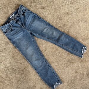 Cello Women's Distressed Blue Skinny Jeans